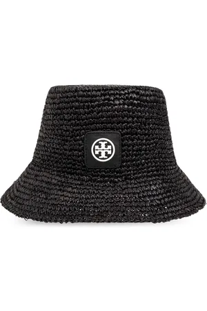 Tory Burch Logo-appliqué raffia sun hat