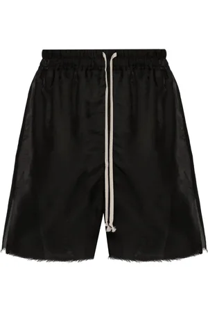 Rick Owens Semi-sheer silk blend shorts