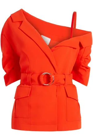 Cinq A Sept Katie one-shoulder blazer top