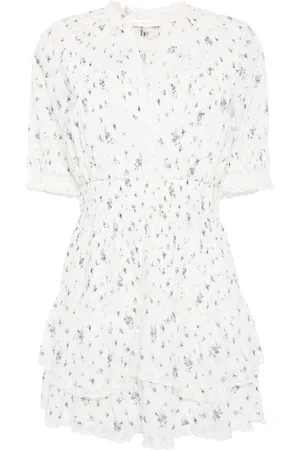 LOVESHACKFANCY Clovis floral-print dress