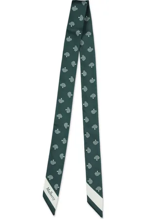 MULBERRY Small Skinny Tree-print scarf