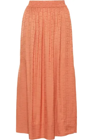 Twin-Set Monogram-jacquard skirt
