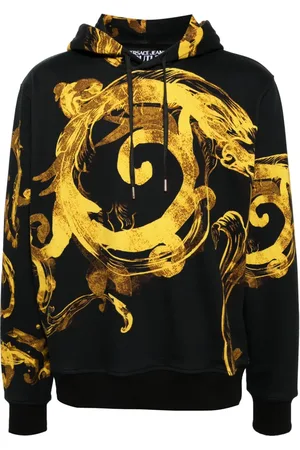 VERSACE Watercolor Couture drawstring hoodie