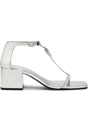 Courrèges Double Buckle leather sandals