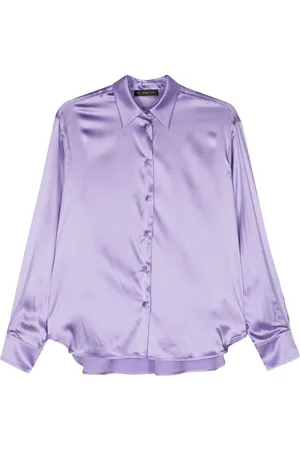 Manuel Ritz Satin silk-blend shirt