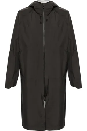 HERNO Zip-up hooded maxi raincoat