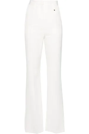 NISSA Straight-leg crepe trousers
