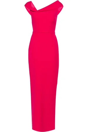 Safiyaa Koral crepe maxi dress