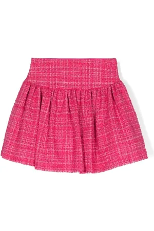 MONNALISA Pleated high-waist skirt