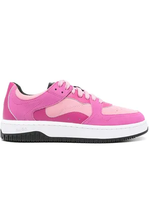 HUGO BOSS Panelled suede sneakers