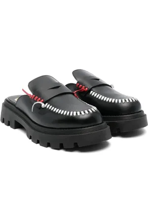 GALLUCCI Slip-on leather loafers