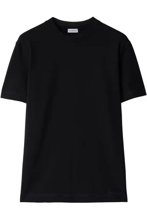 Burberry Logo-embroidered organic cotton T-shirt