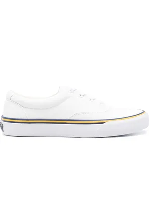 Ralph Lauren Round-toe canvas sneakers