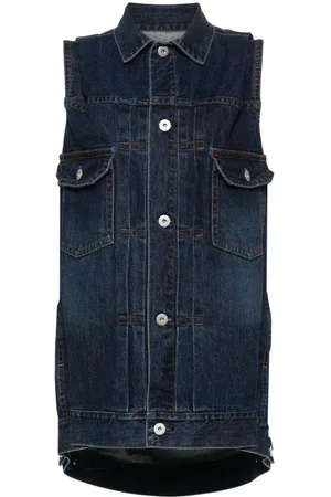 SACAI Sleeveless denim gilet