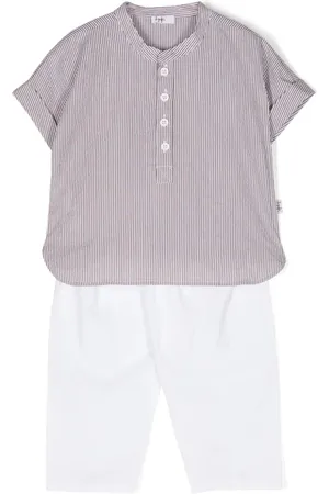 Il gufo Striped trousers set