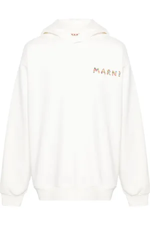 Marni Logo-print cotton hoodie