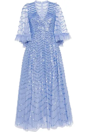 Needle & Thread Shimmer Wave gown