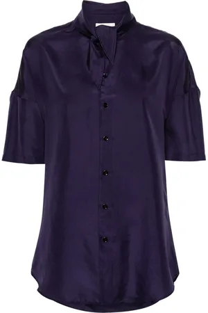 LEMAIRE Scarf-detail silk shirt