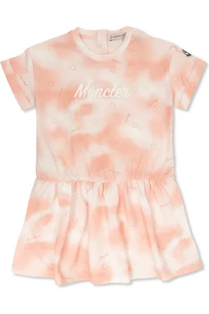 Moncler Logo-print tie-dye dress
