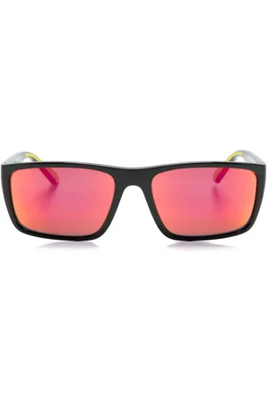 FERRARI Rectangle-frame mirrored sunglasses