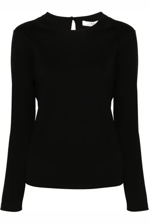 tibi Stretch-design longsleeved T-shirt