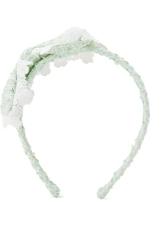 Self-Portrait Bow-detailing bouclé head band