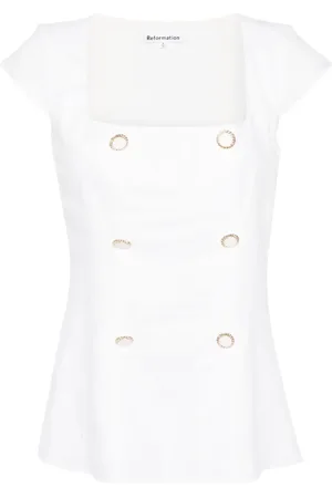 Reformation Meela linen top