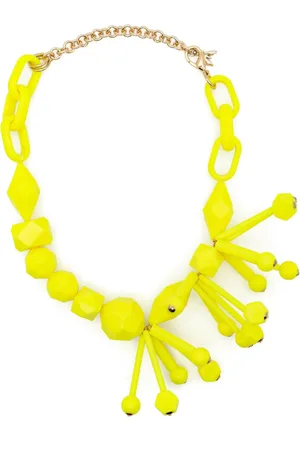 Patrizia Pepe Geometric-bead chain necklace