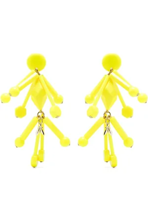 Patrizia Pepe Bead-embellished clip-on earrings