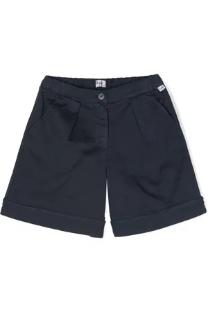 Il gufo Pleated cotton bermuda shorts