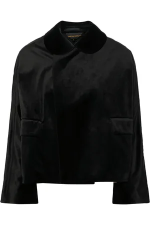 Comme des Garçons Bib-collar velvet jacket