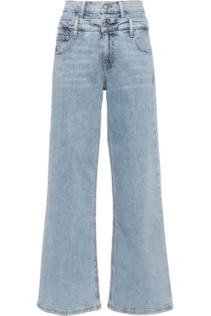 Simkhai Wide-leg double waistband jeans