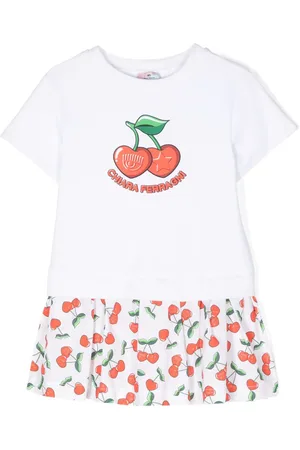 Chiara Ferragni Logo-print cotton flared dress