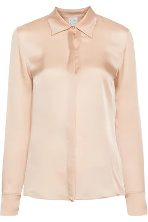 CARINE GILSON Longsleeved silk shirt