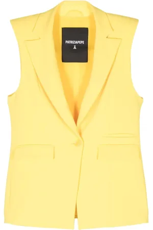 Patrizia Pepe Shoulder-pads crepe vest