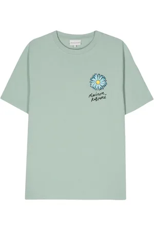 Maison Kitsuné Floral-print cotton T-shirt