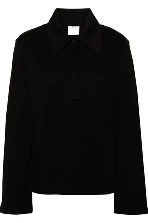 Courrèges Piqué cotton polo shirt