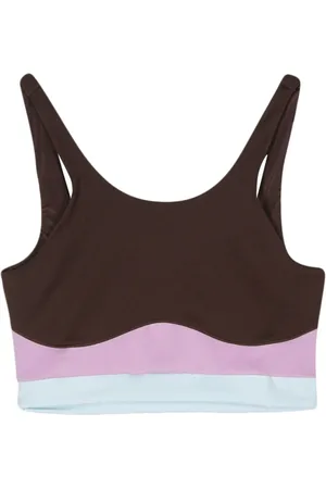 PUMA X lemlem ribbed cropped performance top