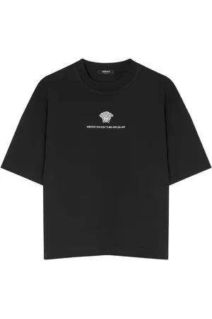 VERSACE Medusa Milano embroidered T-shirt