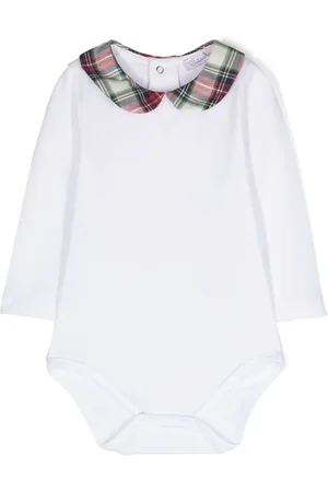 PATACHOU Long-sleeve checked bodysuit