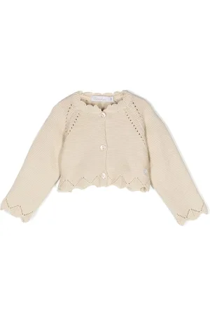 PATACHOU Crochet-knit button-up cardigan