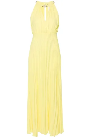 Liu Jo Chain-detailing pleated maxi dress