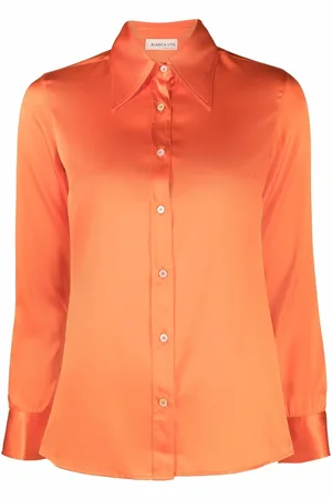 BLANCA Long-sleeved silk shirt