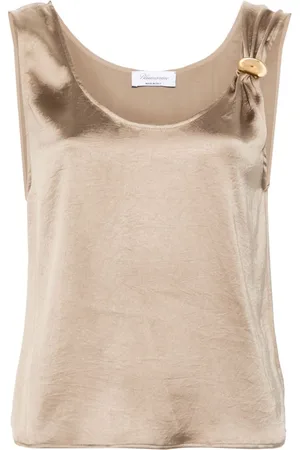 BLUMARINE Sleeveless crepe blouse