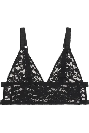 ANINE BING Violet floral-lace bralette
