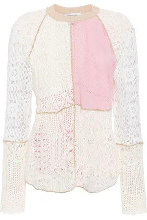 Marine Serre Regenerated crochet-knit jumper
