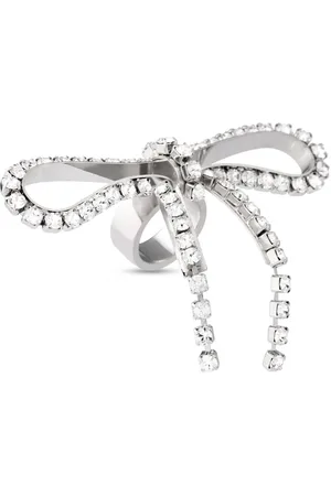 Balenciaga Archive Ribbon crystal-embellished ring