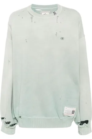 Maison Mihara Yasuhiro Faded-effect cotton sweatshirt