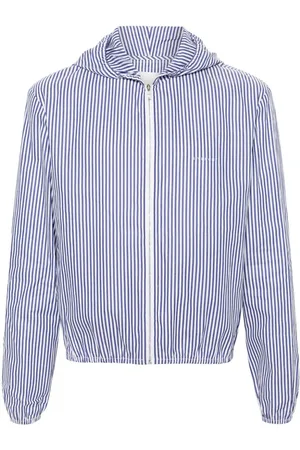 Givenchy Striped hooded cotton jacket