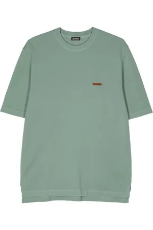 Ermenegildo Zegna Stripe-detail cotton T-shirt